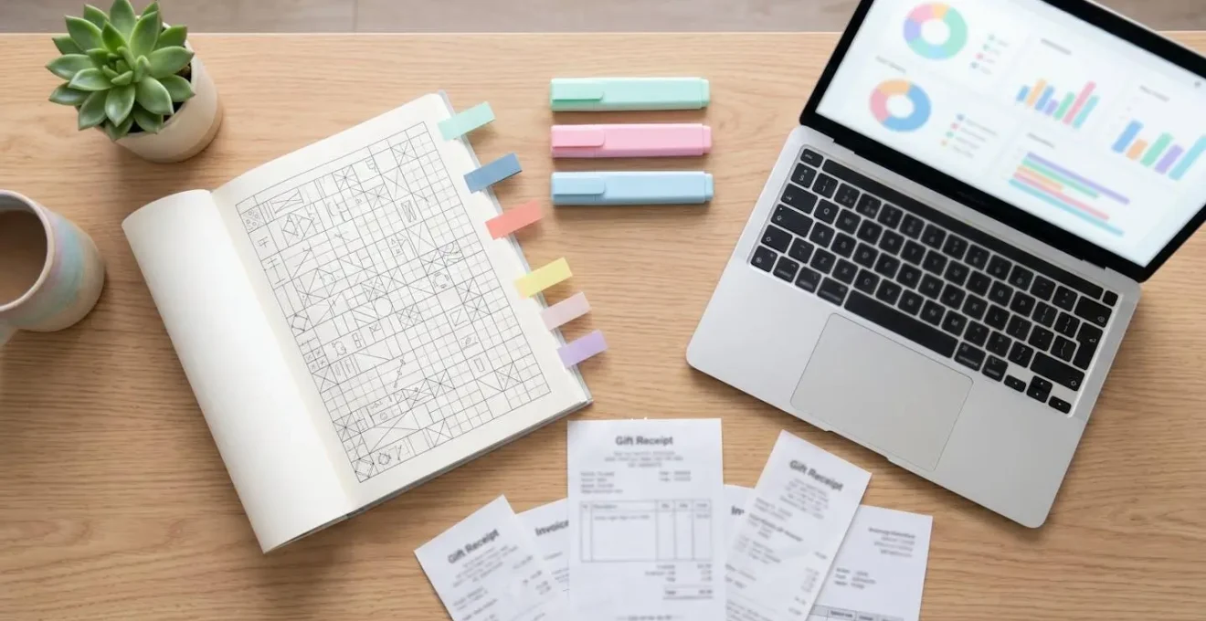Registre de suivi des cadeaux d'affaires et documents administratifs